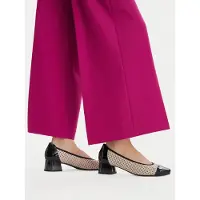 Caprice Pumps, beige, made of Leather and textile with Block heel, Size 40