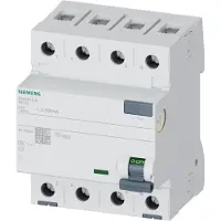 Siemens Fejlstrømsafbryder PFI 25A, 4P, 300mA, Type A, 5SV3642-6