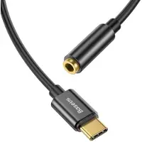 Baseus USB-C / 3.5mm Audio Adapter Kabel CAHUB-EZ0G - Sort