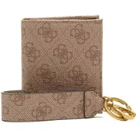 GUESS Vezzola kortholder i syntetisk læder med 4G-logo nøglering GBOX SM BFLD W/CP&KRN beige til mænd