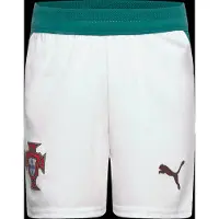 Puma Portugal 2026 Shorts Youth, Clothing, White/Green Lagoon, 13-14Y