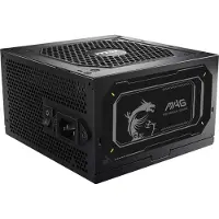 MSI Mag A850gl Pcie 5.0 3.0 850w 80 Plus Gold Modulær Strømforsyning