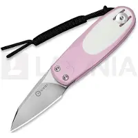 CIVIVI Purr foldekniv, Powder Pink & White G-10, Satin