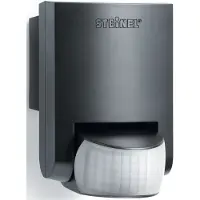 Steinel IS 130-2, Passiv infrarød (PIR) sensor, Ledningsført, 12 m, Væg, Indendørs, Udendørs, Sort