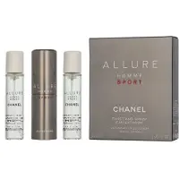 Chanel Allure Homme Sport Eau Extreme Giftset 60 ml Travel Spray Edp Spray 20ml/2x Refill Edp 20ml - Twist and Spray