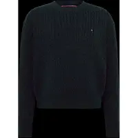 Tommy Hilfiger Bluse - Strik - Dark Night Navy - - 16 år (176) - Bluse