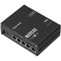 Teltonika RUTC42 - Trådløs router - WWAN 4-port switch - 1GbE - Wi-Fi 6 - Dual Band - 3G, 4G, 2G - DIN monterbar på skinne, væg-monterbar, overflademonterbar
