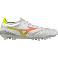 Mizuno Morelia Neo V Beta Elite Ag Prism - Hvid/orange/gul - Kunstgræs (Ag), størrelse 40