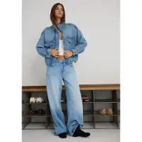 Stradivarius D91 Jeans Med Low Waist Og Brede Ben 0-701 34