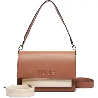 Tous TOUStil kvinder. 2002358243 Skuldertaske M Audree Saffiano brun (OSFA), Casual, Stof