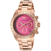 Invicta Dameur 16657 Speedway Rosa/Rosaguldtonet stål Ø41 mm