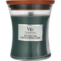 Woodwick Yankee Candle - WW Medium Hourglass - Mint Leaves & Oak