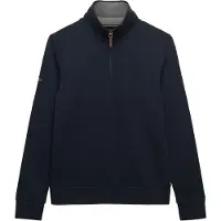 Superdry Superdrytil mænd. M2014535A Essential Pique Half Zip Sweatshirt navy (3XL), Casual, Bomuld, Blå