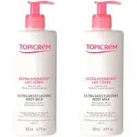Topicrem Uh Ultra-Hydrating Body Milk Pack 2 X 500ml