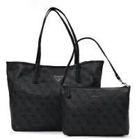 GUESS Guesstil kvinder. HWESG951428 2-i-1-tote-taske fra Victtoria i mørkegrå (OSFA), Sort, Casual, Polyuretan