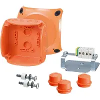 Hensel Branddåse Kvik FK0402 1,5-2,5 5P, orange 104 x 104 mm