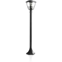 Philips myGarden Creek søjlelampe 60 W E27, uden pære, Udendørs piedestal/postbelysning, Sort, Metal, IP44, Have, Terrasse, I