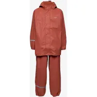 CeLaVi Regntøj m. Seler - PU - Redwood - - 70 - Regntøj
