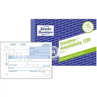 Avery Zweckform - Indtægt-/udgiftsbilag - 50 ark - A6 (105 x 148 mm) - landskab
