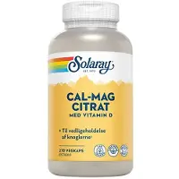 Solaray Cal-Mag Citrat m. D-vitamin 270 kaps.