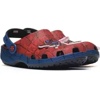Crocs Træsko 'SpidermanWeb' natblå / safir / brandrød / hvid