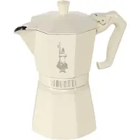 Bialetti Moka Exclusive, Moka gryde, Fløde, Aluminium, 6 kopper, Termoplast, 1 stk