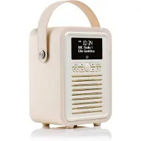 View Quest ViewQuest Retro Mini - DAB bærbar radio - 5 Watt - fløde