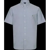 Ralph Lauren Polo Ralph Laurentil mænd. 710850782001 Lyseblå Custom Fit oxford-skjorte (S), Casual, Bomuld, Lange ærmer