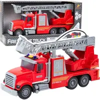 Lean cars Fire Truck Ladder Boom Drive Water Lights Sounds