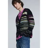 Desigual Cardigan lyseblå / safran / brombær / sort