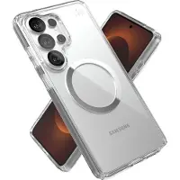 Speck Presidio Perfect-Clear Magnet - Samsung Galaxy S26 Ultra MagSafe Case - Clear/Clear/Silver