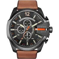 Diesel Analogt ur 'Mega Chief' lysebrun / sort