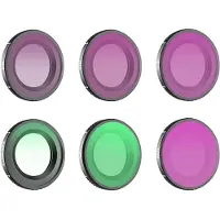 Sunnylife Sæt med 6 1/4 Black Mist + CPL + ND8 + ND16 + ND32 + ND64-filtre til Osmo Nano