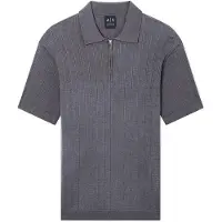 Armani Exchange A|X Armani Exchangetil mænd. XM002438AF22249U8144 Polo Classic grå (XL), Casual, Bomuld, Korte ærmer