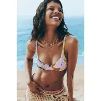 Desigual Bikinioverdel sennep / petroleum / lavendel / hvid