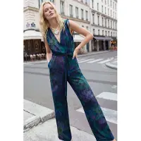 Desigual Jumpsuit 'JUMPSUIT_FLORESAZUL 26SWPW40' himmelblå