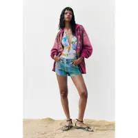 Desigual Jeans blå / lysegrøn / pastellilla