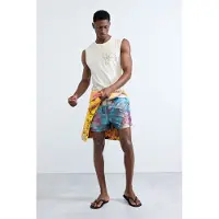Desigual Badeshorts blå / rød