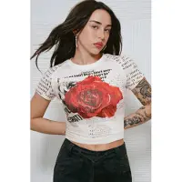 Desigual Shirts rød / sort / hvid