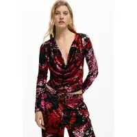 Desigual Shirts bær / lyserød / rød / sort