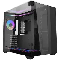 Darkflash TH285 computerkabinet (sort) + 4 blæsere