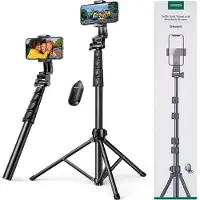 UGREEN selfie-stick med stativ og fjernbetjening LP680 1,8 m (sort) (15609)