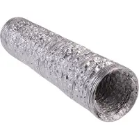 Wallair N55911 Fleksibelt ventilationsrør Aluminium (Ø x L) 15.2 cm x 10 m Sølv