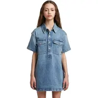 G-Star Shirt Collar Denim Kortærmet Kjole