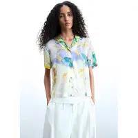 Desigual Bluse gul / petroleum / lyselilla / hvid