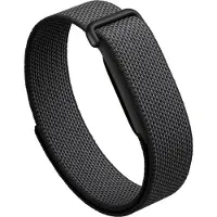 Google Fitbit Air - Aktivitetssporer med bånd - tekstil - obsidian - håndledsstørrelse: 130-210 mm - Bluetooth - 5.2 g - matte black buckle