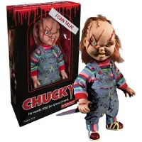 SD Toys Chucky Scarred 15-tommer med lyd og bevægelig figur fra Child's Play...