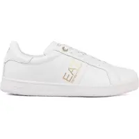 EA7 EA7unisex. 7X000332_AF10848 Klassiske læder-sneakers White (46 2/3), Hvid, Fast, 1-3 cm, Blonder, Casual, Sport