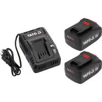YATO Priedu rinkinys YT-828510 18 V 2x4,0 Ah akum.