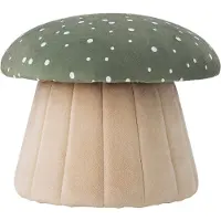 Bloomingville Puf - 37x30 cm - Lue - Grøn - - OneSize - Puf